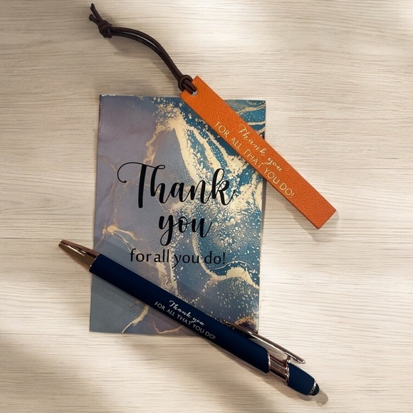 Thank you gift Engraved Appreciation Set Book and Pen | For All you Do - Picture 1 of 7